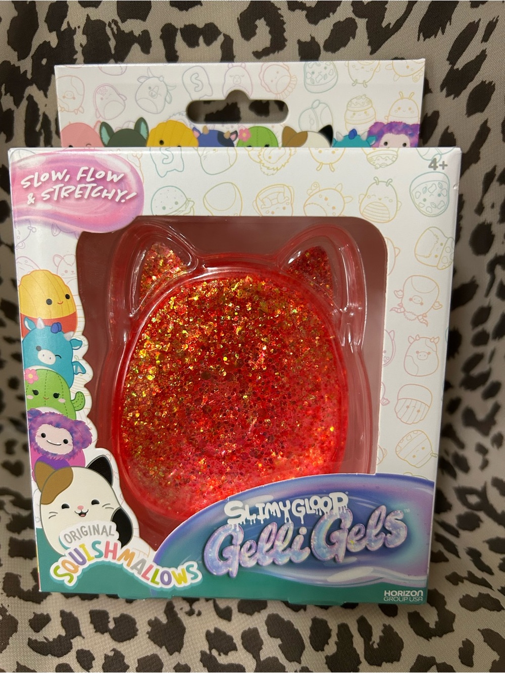 Squishmallows Slimy Gloop Gelli Gel Squishy- Pink